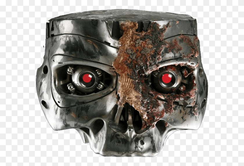 595x512 Terminator Transparent Movie Poster Editing, Helmet, Clothing, Apparel HD PNG Download