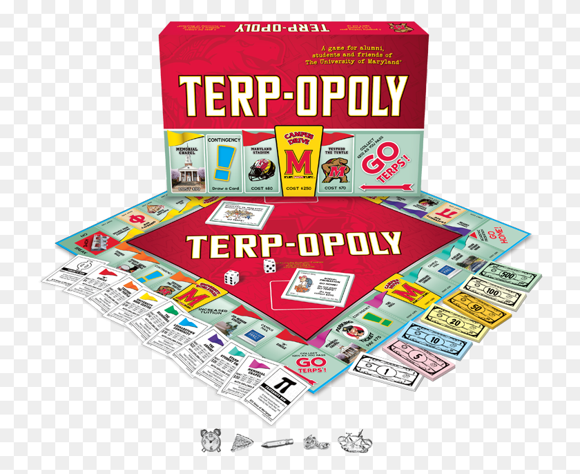 733x626 Terp Opoly University Of Maryland Monopoly Game College Monopoly, Flyer, Poster, Paper HD PNG Download
