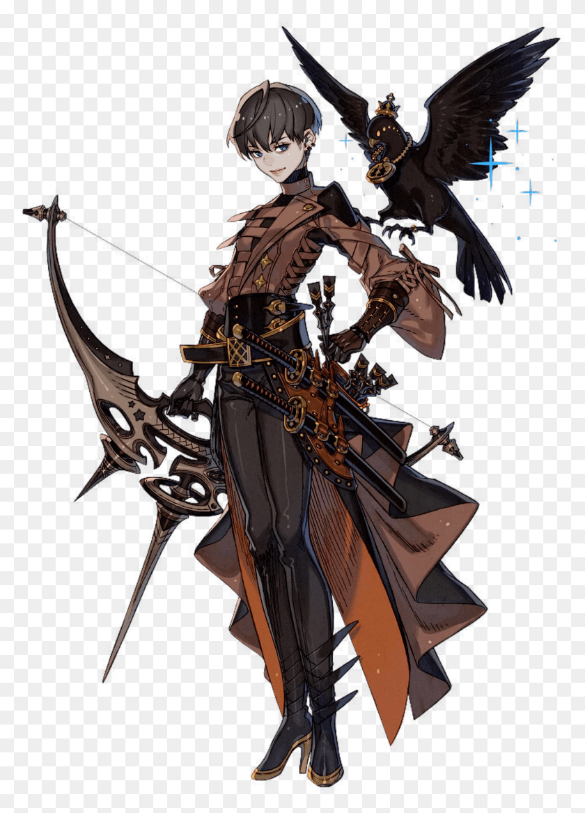 1297x1841 Terra Battle Character, Person, Human, Bow HD PNG Download