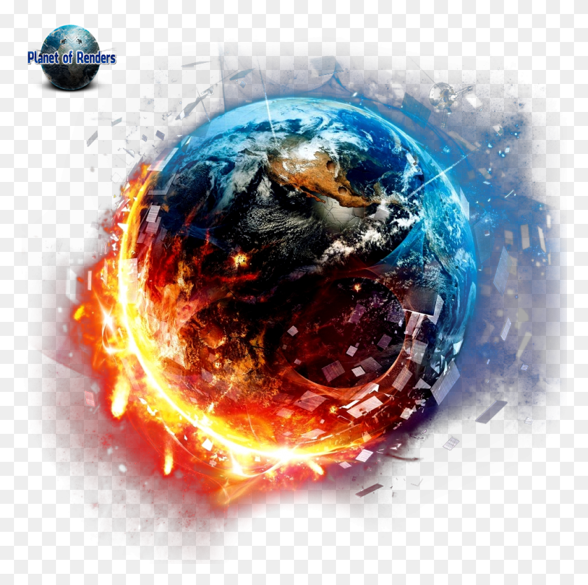 989x984 Terra Em Chamas Cool Earth, Bonfire, Flame, Fire HD PNG Download