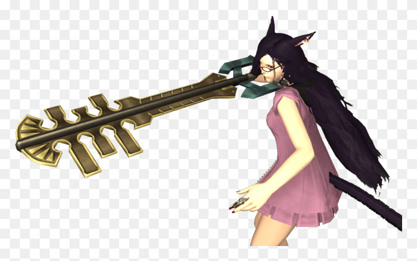 1212x723 Terra Hair So Terra39s Keyblade Ends Of The Earth As, Gun, Weapon, Weaponry HD PNG Download