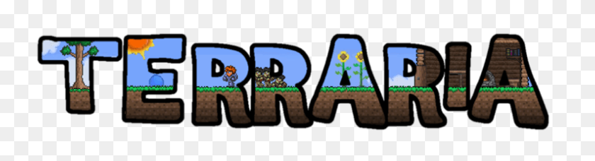792x171 Terraria 1 2 1 2 For Free Terraria, Super Mario, Cross, Symbol HD PNG Download