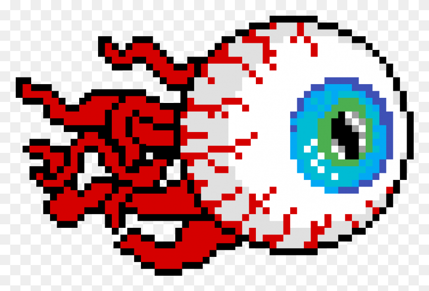 929x609 Terraria Eye Of Cthulhu Pixel Art, Rug, Text, Graphics HD PNG Download