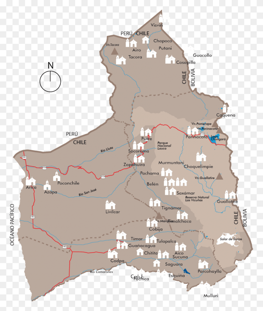 880x1053 Territory Parque Nacional Lauca Mapa, Map, Diagram, Plot HD PNG Download