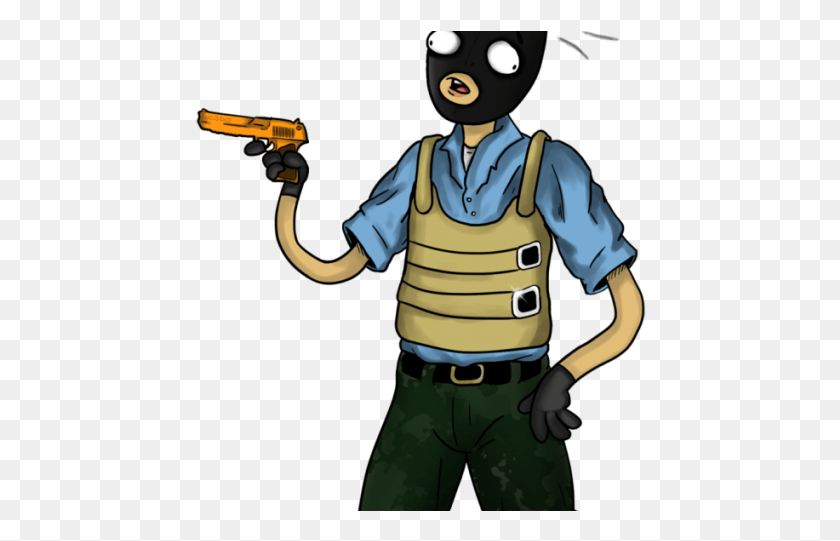 452x481 Terrorist Clipart Csgo Csgo Character, Person, Human, Weapon HD PNG Download