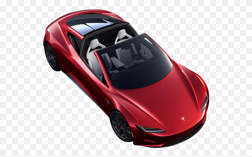 557x464 Tesla En Rojo Desde La Parte Posterior Tesla Roadster 2020 Asientos, Coche, Vehículo, Transporte Hd Png