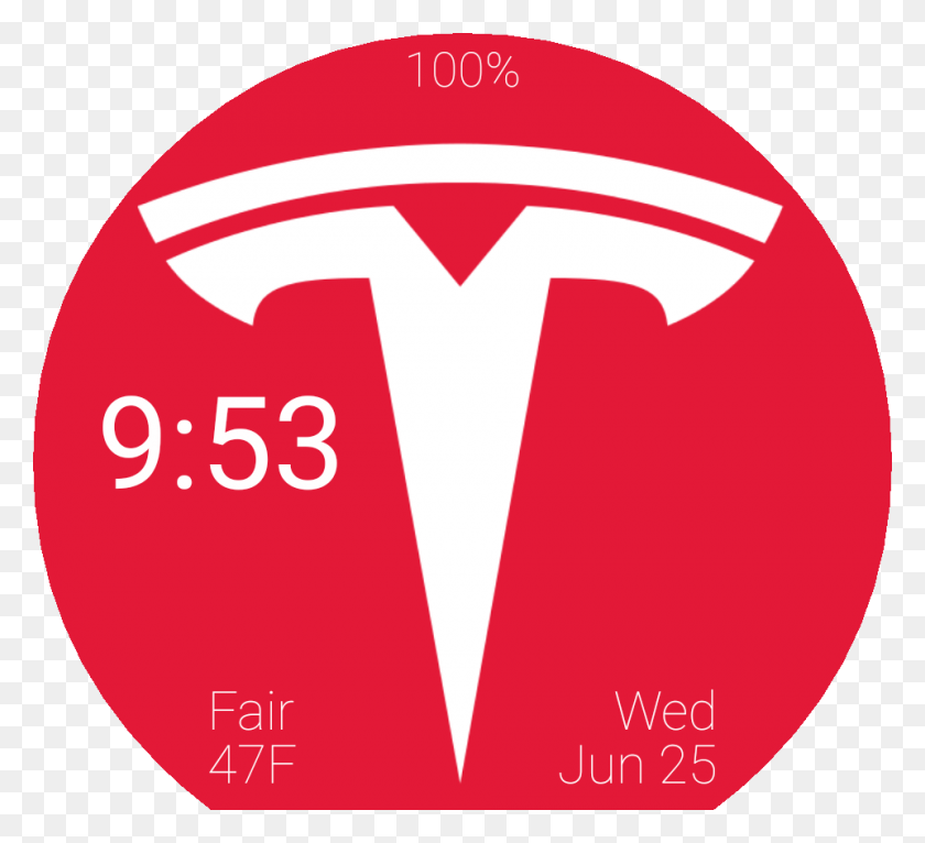 960x870 Tesla Time Watch Face Preview, Кетчуп, Еда, Текст Hd Png Скачать