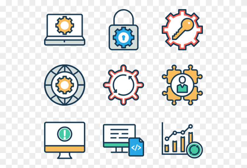541x511 Testing Software Business Frequently Used Flaticon Packs Transparent, Text, Lighting, Security HD PNG Download