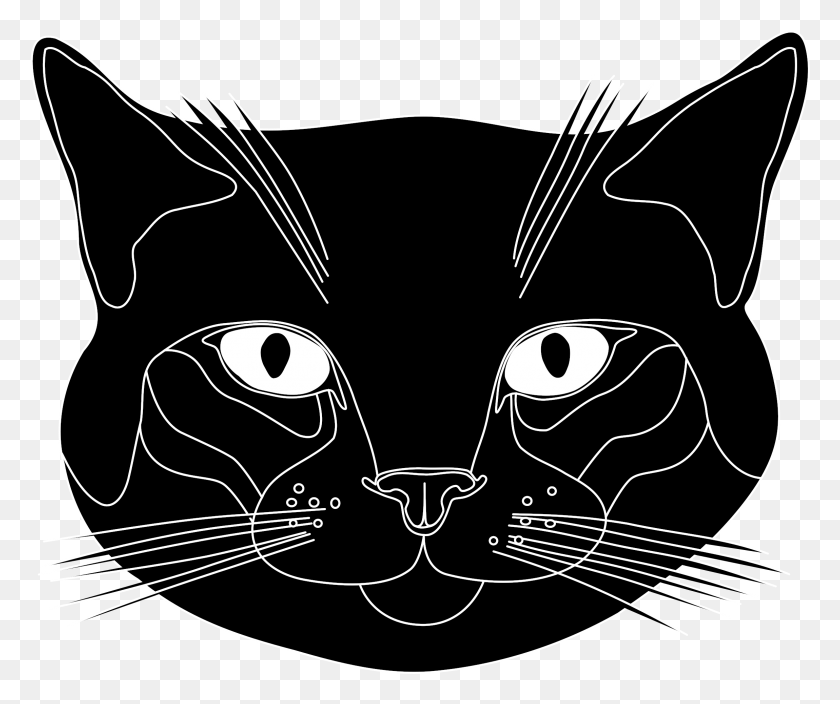 2300x1901 Tete Chat Cat, Графика, Домашнее Животное Hd Png Скачать