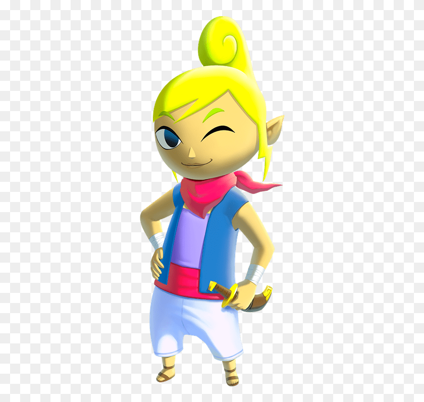 292x736 Tetra Legend Of Zelda Wind Waker Girl, Person, Human, Toy HD PNG Download