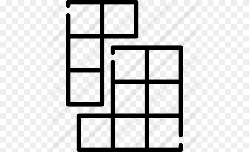 Tetris, Gray Clipart PNG