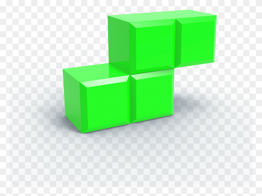 1501x1094 Тетрис Блоки 3D Тетрис Блок, Зеленый, Графика Hd Png Скачать