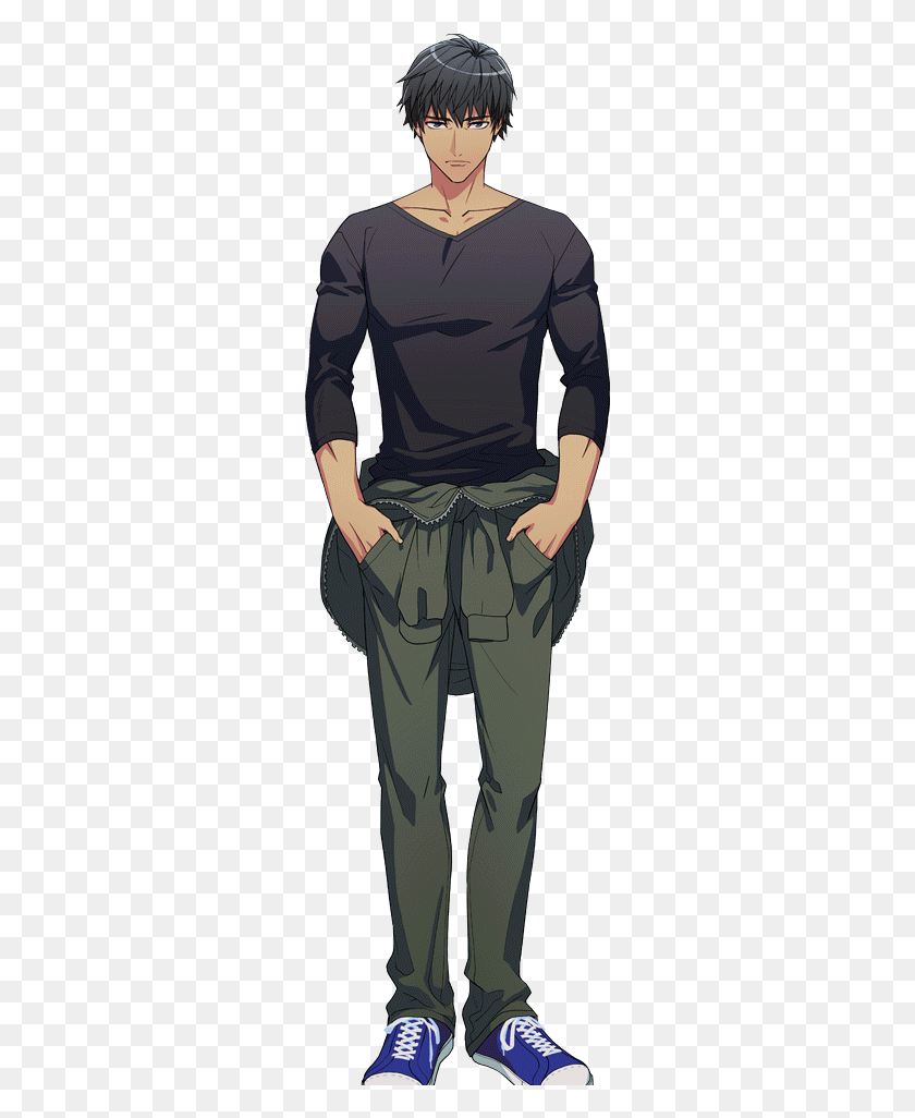 281x966 Tetsuro Fullbody Anime, Clothing, Apparel, Person HD PNG Download