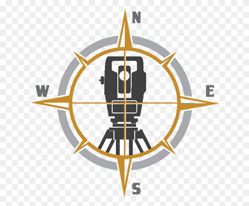 634x634 Teunisen Surveying And Planning Land Surveyor Logo, Compass, Bomb, Weapon HD PNG Download