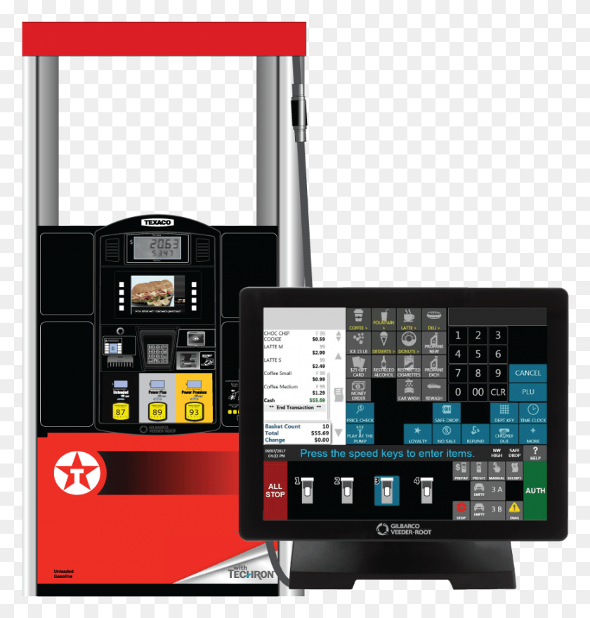 866x911 Texaco Passport Fuel Dispenser Texaco, Electronics, Monitor, Screen HD PNG Download