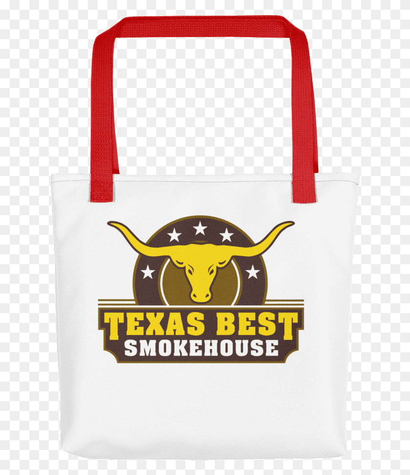 637x911 Texas Best Smokehouse Tote Bag Texas Best Smokehouse Logo, Tote Bag, Cow, Cattle HD PNG Download