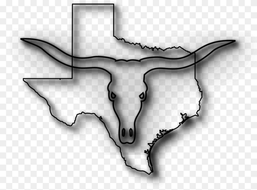 Texas Longhorn, Gray Clipart PNG