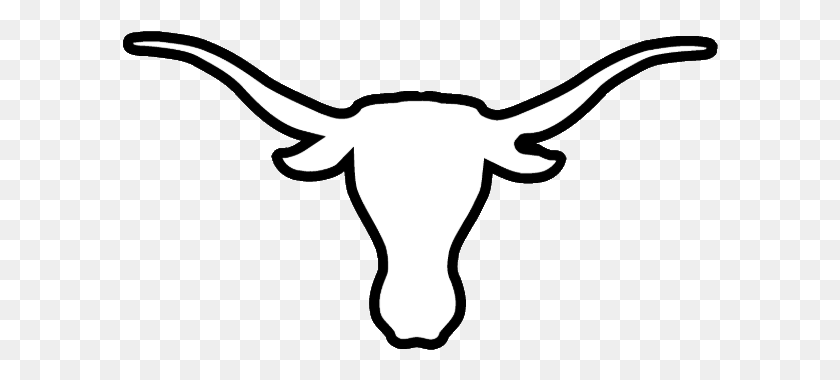 596x320 Texas Longhorn Head Icon Black And White Texas Longhorn Logo, Bull, Mammal HD PNG Download