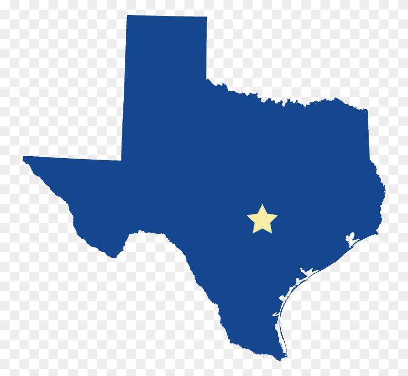 750x715 Mapa De Texas, Símbolo, Símbolo De La Estrella, Costa Hd Png