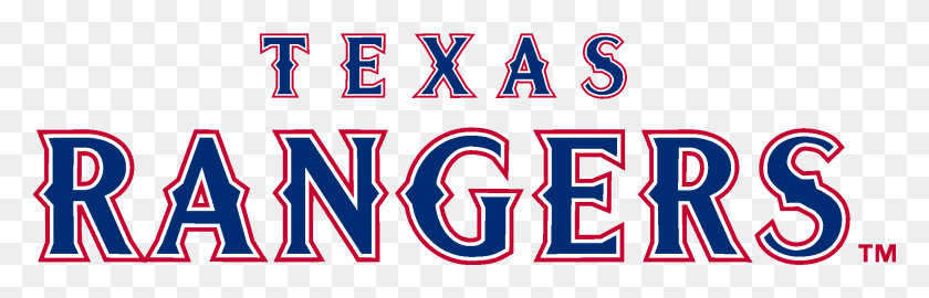 2083x563 Descargar Png Texas Rangers Logo Texas Rangers Word Logo, Texto, Alfabeto, Número Hd Png