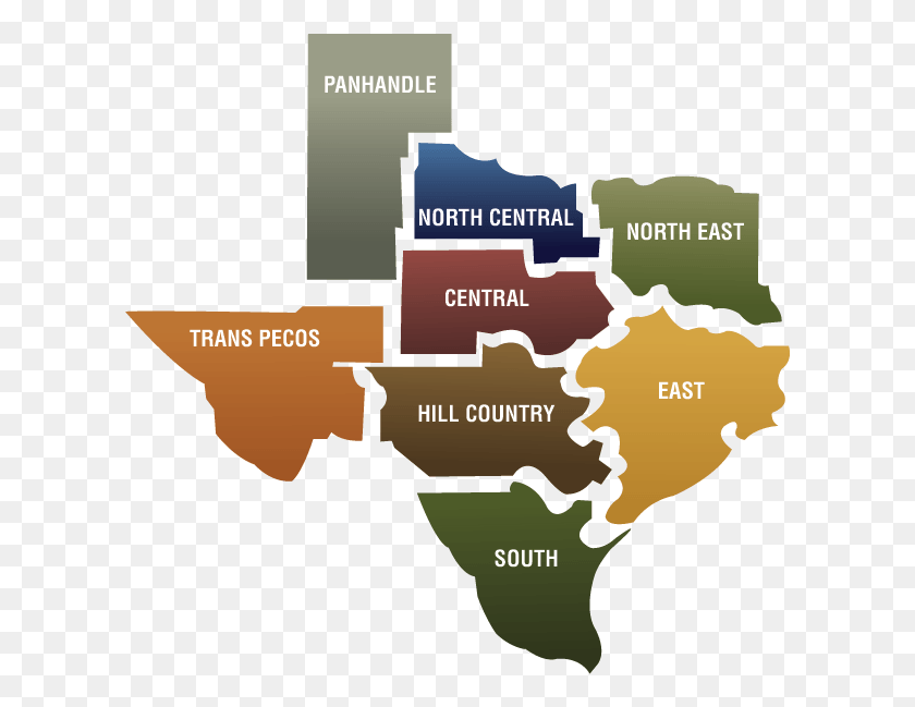 611x589 Texas Regions Texas Silhouette, Map, Diagram, Plot HD PNG Download