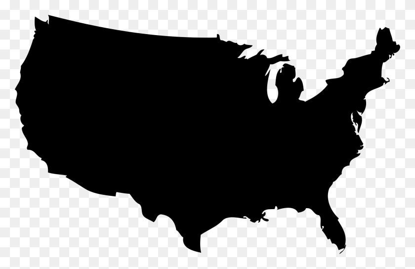 2398x1489 Descargar Png Mapa De Estados Unidos De América, Mapa Png