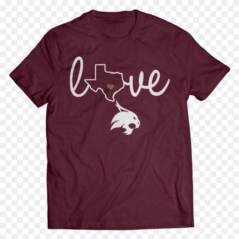 883x880 Texas State Bobcats Official Apparel Active Shirt, Clothing, T-shirt, Sleeve HD PNG Download