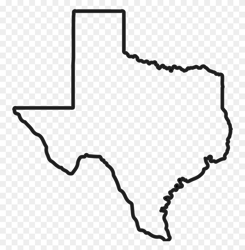757x796 Texas State Outline, Bow, Outdoors, Plot HD PNG Download
