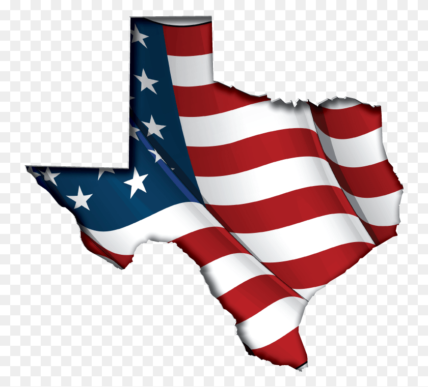 746x701 Штат Техас С Флагом Сша Внутри Флага Сша, Флаг, Символ, Американский Флаг Png Скачать