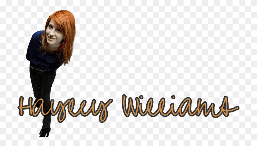 727x419 Texto Con Foto De Hayley Williams Girl, Text, Person, Human HD PNG Download