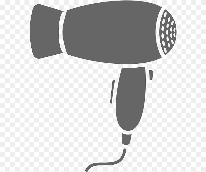 602x702 Texture Ampamp Haircuts Dessin Schoir, Appliance, Device, Electrical Device, Blow Dryer PNG