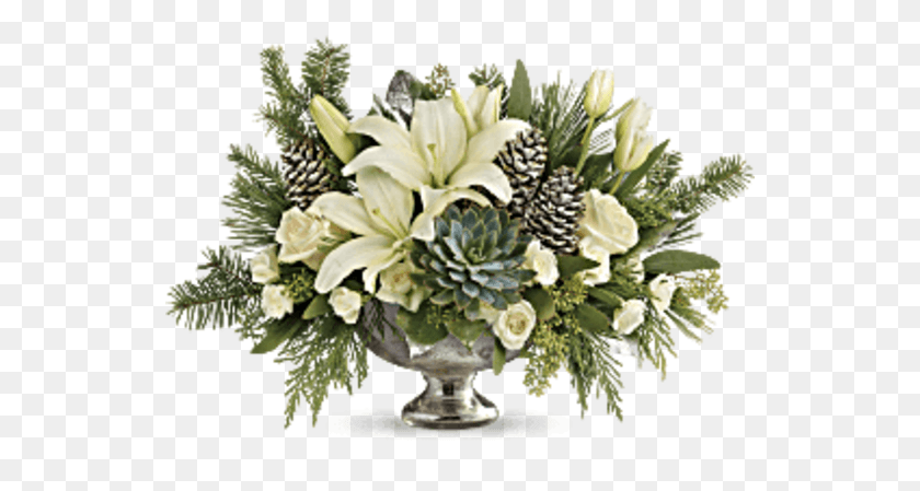 539x389 Tf Winter Wild Centerpiece Белые Цветы Рождественские Украшения, Растение, Цветочный Букет, Цветочная Композиция Hd Png Download