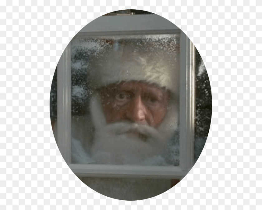 521x615 Tftc Santa Creepy Santa Window, Face HD PNG Download