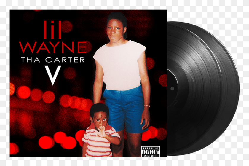 1308x840 Tha Carter V Double Lp Digital Album Lil Wayne Lil Wayne Tha Carter V Cover, Person, Human, Disk HD PNG Download