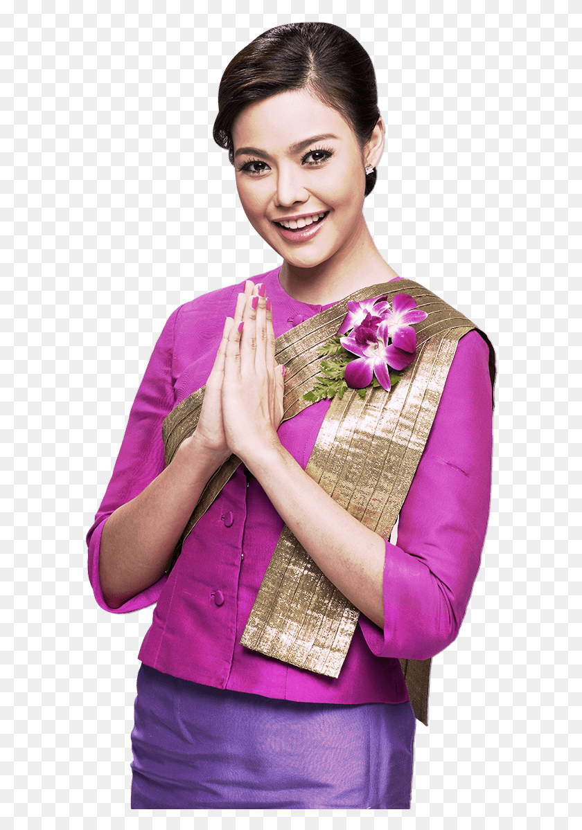 596x1139 Thai Girl Welcome To Thailand, Clothing, Evening Dress, Robe HD PNG Download