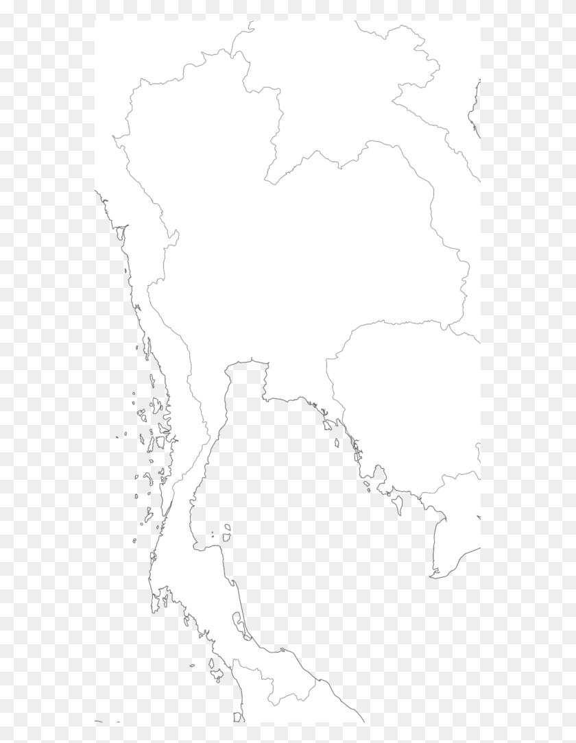 563x1024 Thailand Map Outline Map Blank Thailand, Person, Human HD PNG Download