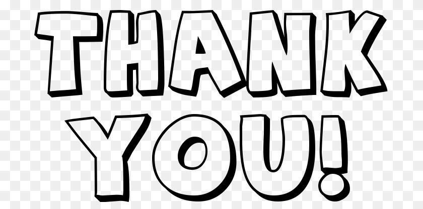 731x416 Thank You, Gray Clipart PNG