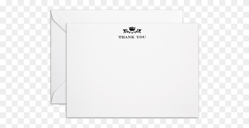 507x373 Thank You Card Black Envelope, White Board, Text HD PNG Download
