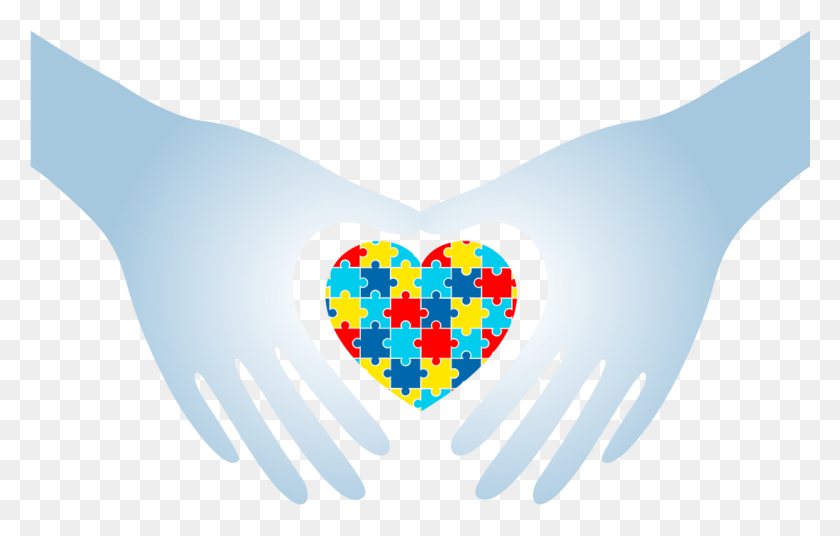 1101x673 Thank You For Your Support Symbole Autyzmu, Heart, Hand HD PNG Download