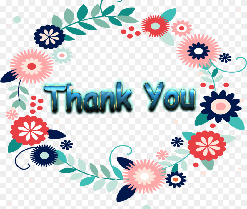 1397x1181 Thank You Pic, Art, Floral Design, Graphics, Pattern Sticker PNG