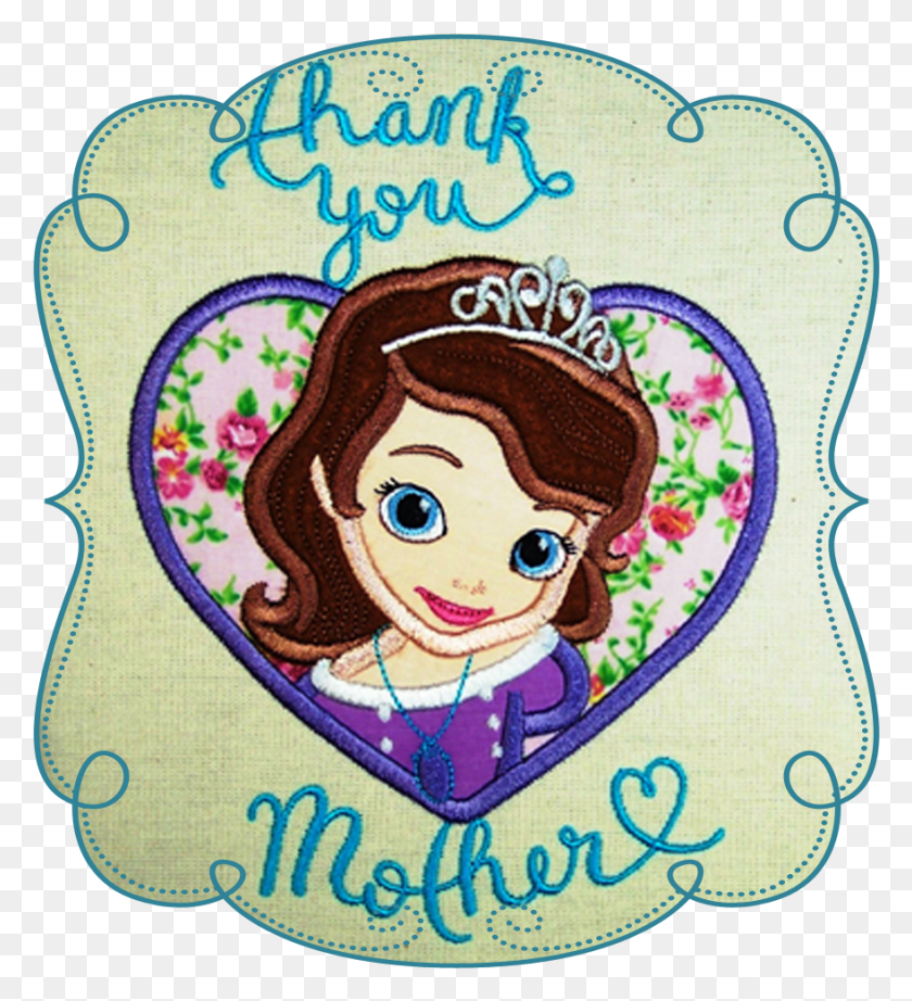 879x972 Thank You Mother, Label, Text, Applique HD PNG Download