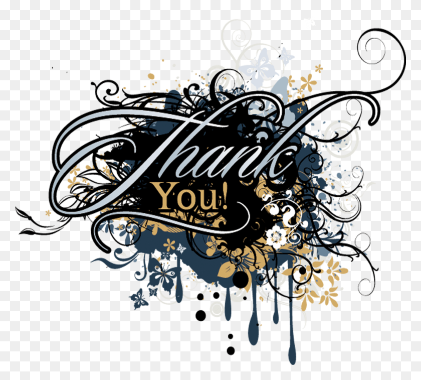 1281x1146 Thank You So Much For Your Support, Graphics, Floral Design HD PNG Download
