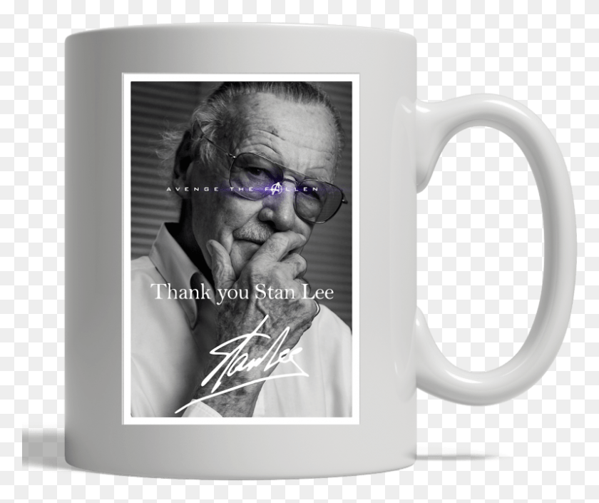 796x659 Thank You Stan Lee Marvel Avenge The Fallen Mug Stan Lee Avenge The Fallen Poster, Coffee Cup, Cup, Glasses HD PNG Download