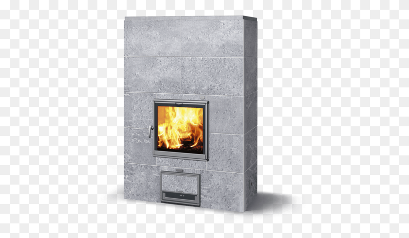 447x430 Thanks To The Grey Colour And Vibrant Surface That Tulikivi Tu, Fireplace, Indoors, Hearth HD PNG Download