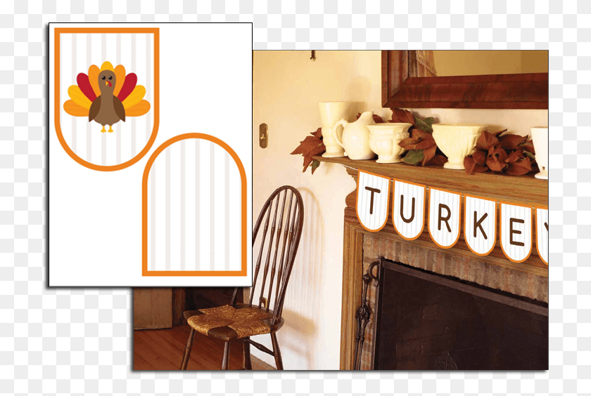 720x504 Thanksgiving Banner, Chair, Furniture, Fireplace HD PNG Download