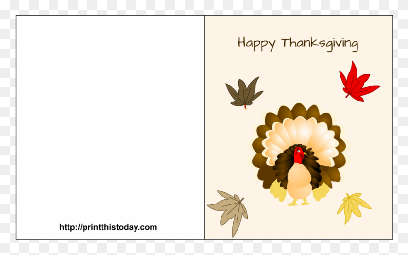 936x559 Thanksgiving Cards Printable Thanksgiving Card Template Free, Mail, Envelope, Bird HD PNG Download