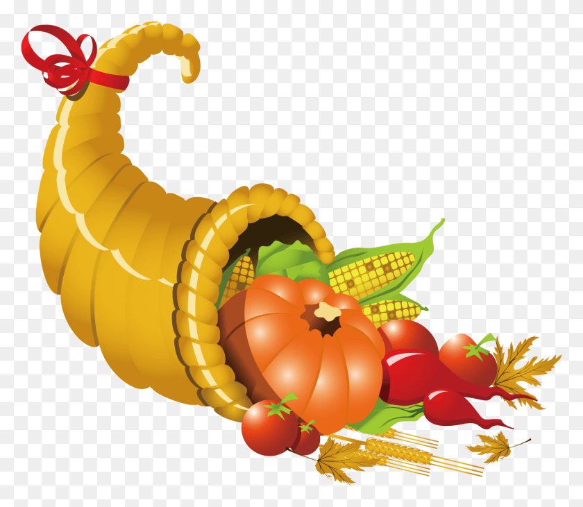 1417x1219 Thanksgiving Cornucopia Clipart At Getdrawings Cornucopia Clipart With Transparent Background, Sea Life, Animal, Invertebrate HD PNG Download