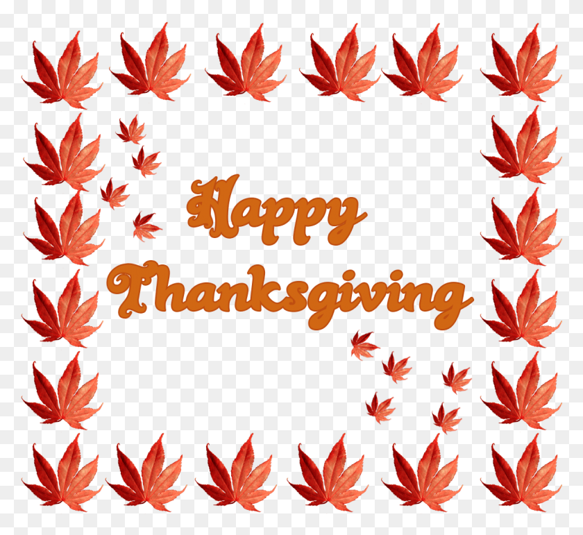1148x1047 Thanksgiving Greeting With Fall Leaves, Leaf, Plant, Maple Leaf HD PNG Download