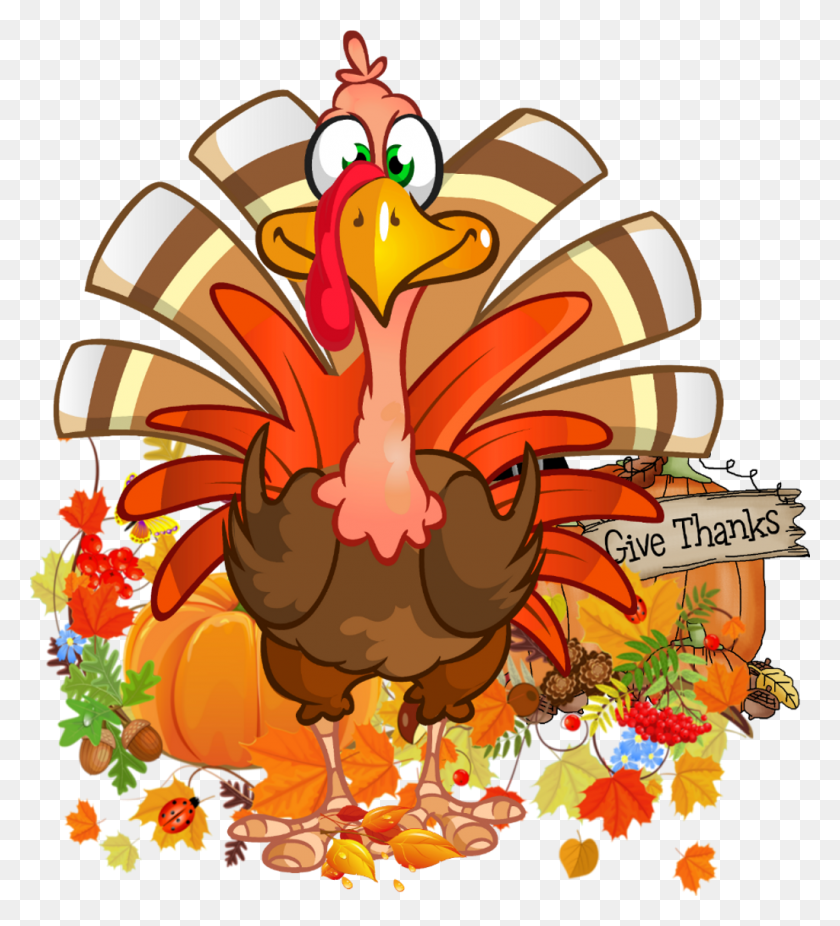 1024x1137 Thanksgiving Sticker Thanksgiving Turkey Cartoon Transparent, Poultry, Fowl, Bird HD PNG Download