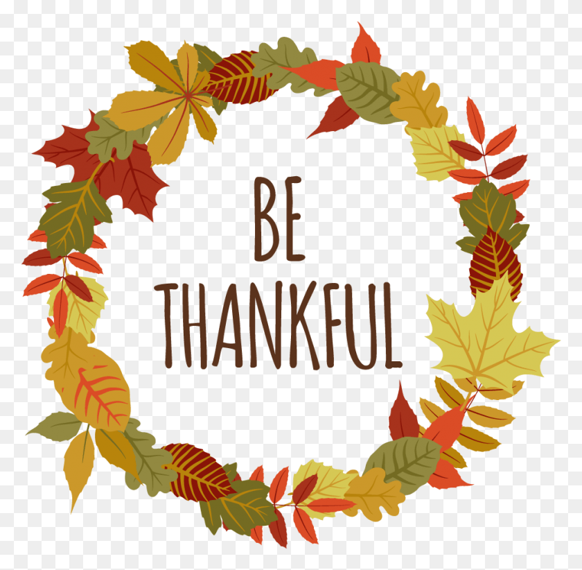 946x925 Thanksgiving Vector Wreath Vector Graphics, Plant, Leaf, Text HD PNG Download